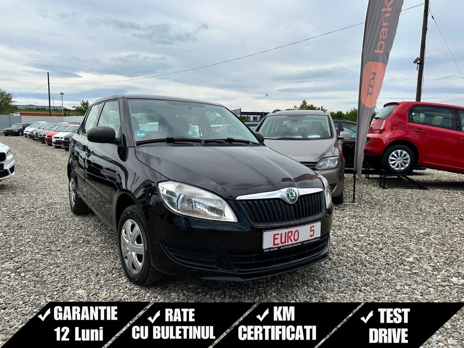Skoda Fabia 1.2 Mpi Benzina 2013 Euro 5 RATE/GARANȚIE