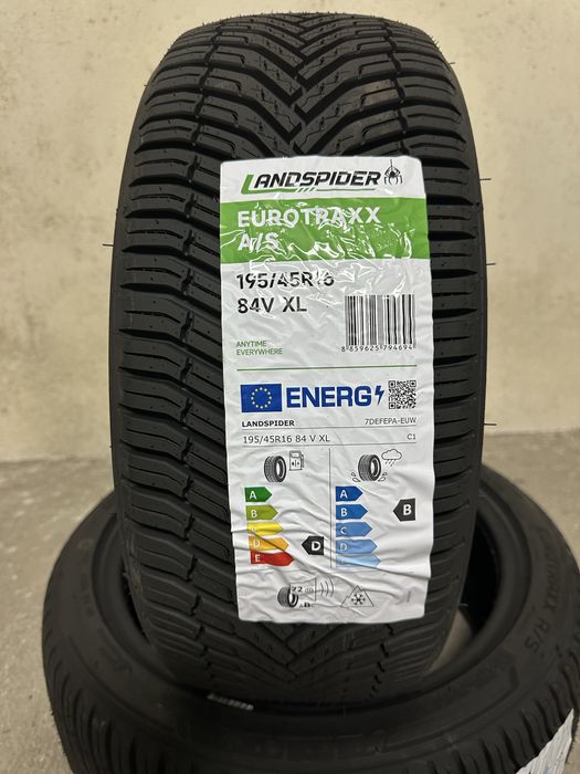Нови всесезонни гуми LANDSPIDER EUROTRAXX A/S 195/45R16 84V XL БОРД 1954516