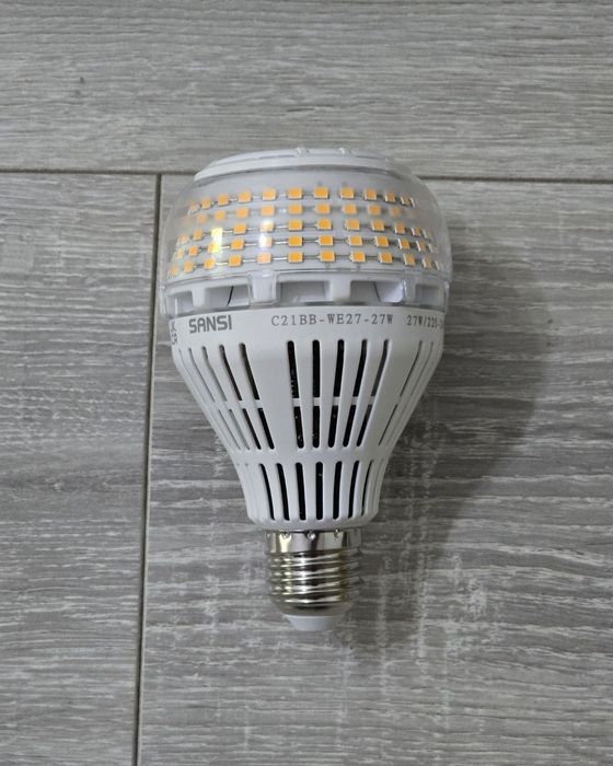 Set 2 Becuri LED E27, 27W (echiv. 250W), 5000K alb rece, 4000 lumeni