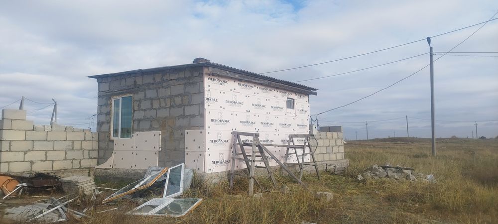 Продам недостроенный дом село Павлодарское
