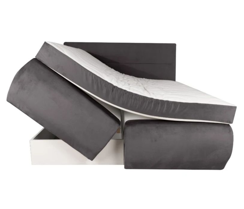 Vand pat dormitor , boxspring tapițat cu lada 160×200cm in stare foarte buna. Culoare gri 
Pret 3000 lei , actizionat cu 4200 lei acum un an