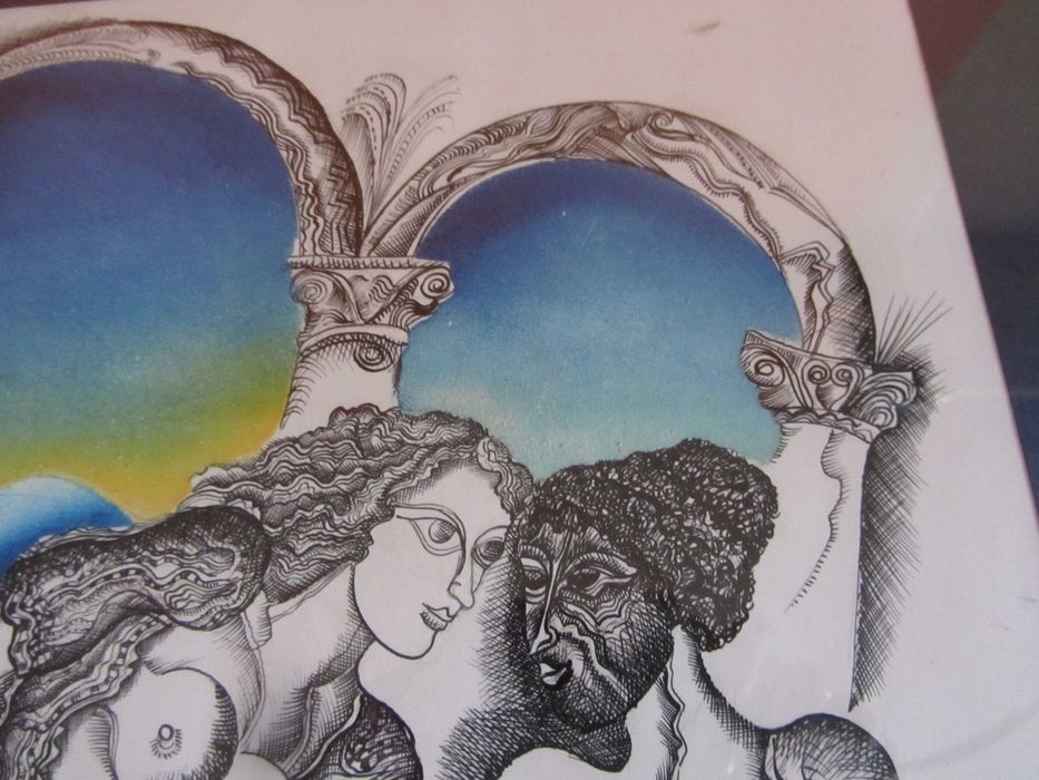 Картина на български художник Атанас Владимиров "Еротичен полъх"