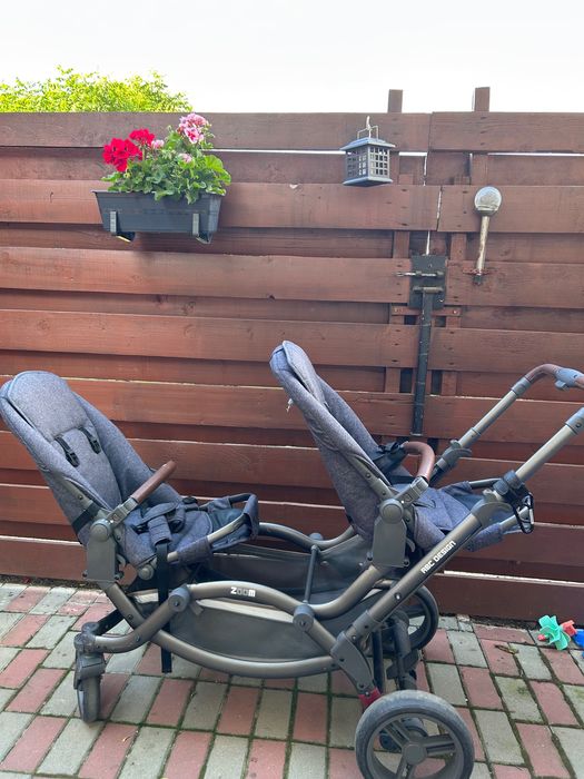 Carucior de gemeni Zoom, de la 6 luni pana la 44 kg, Ink, ABC Design