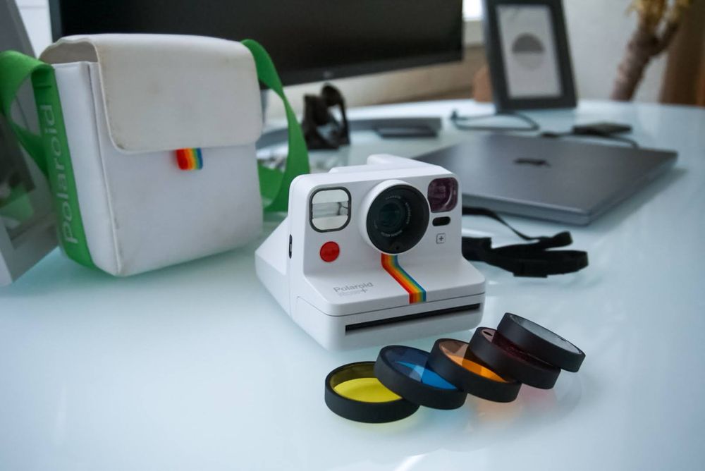 Camera foto film Polaroid Now + cu filtre