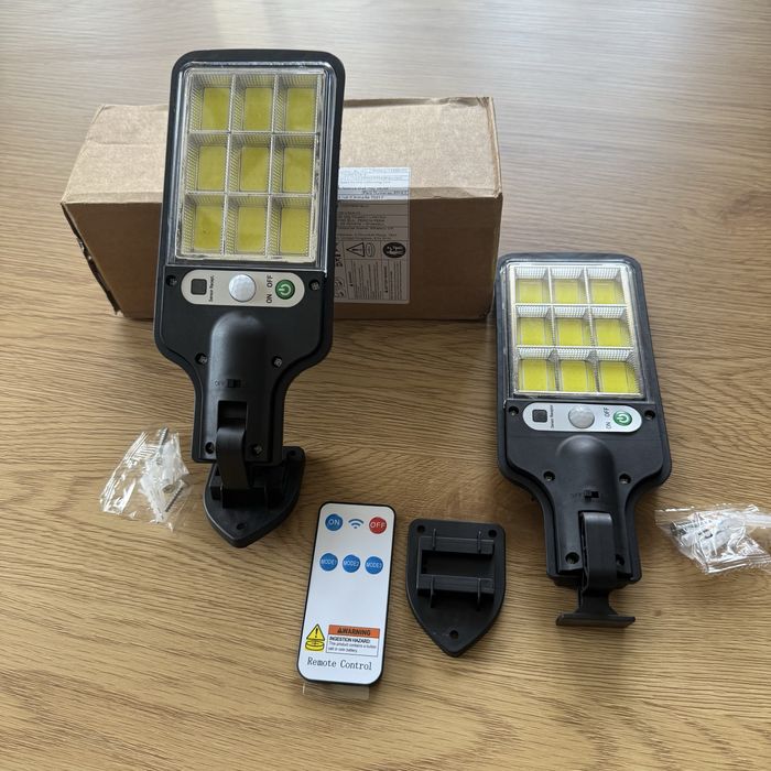 Lampa, lumini solare cu telecomanda si senzor de miscare!