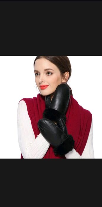 Варежки дублёнка 8размер