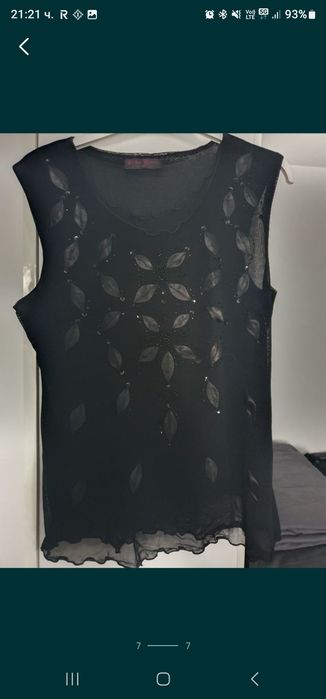 Дамска черна блуза