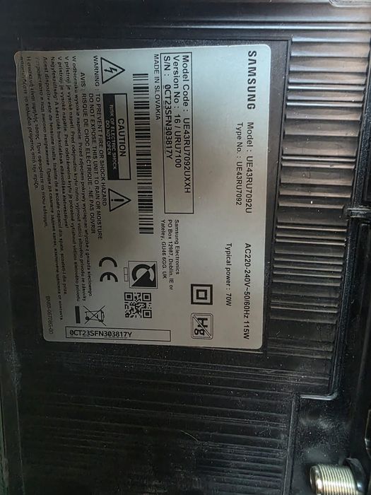 Vand tv Samsung Smart 110 cm