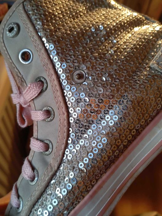 Sneakers high glitter TOM TAYLOR marime 36