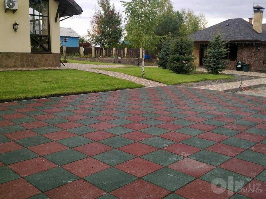 Резиновая плитка в ассортименте / Производитель