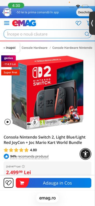 Nintendo switch 2 +mario bros