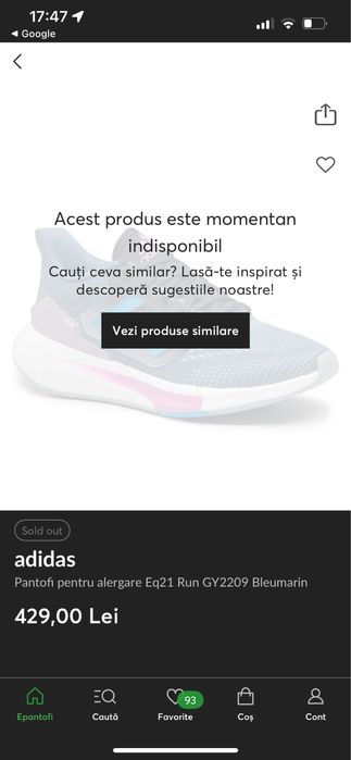 Incaltari Adidas marimea 41 1/3