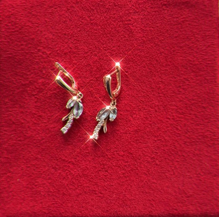 Золотые серьги ,585 пр.