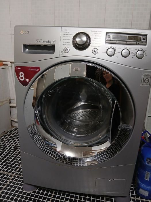 LG 8 KG кир машина сотилади холати яхши мурожат учун телефон номер нар