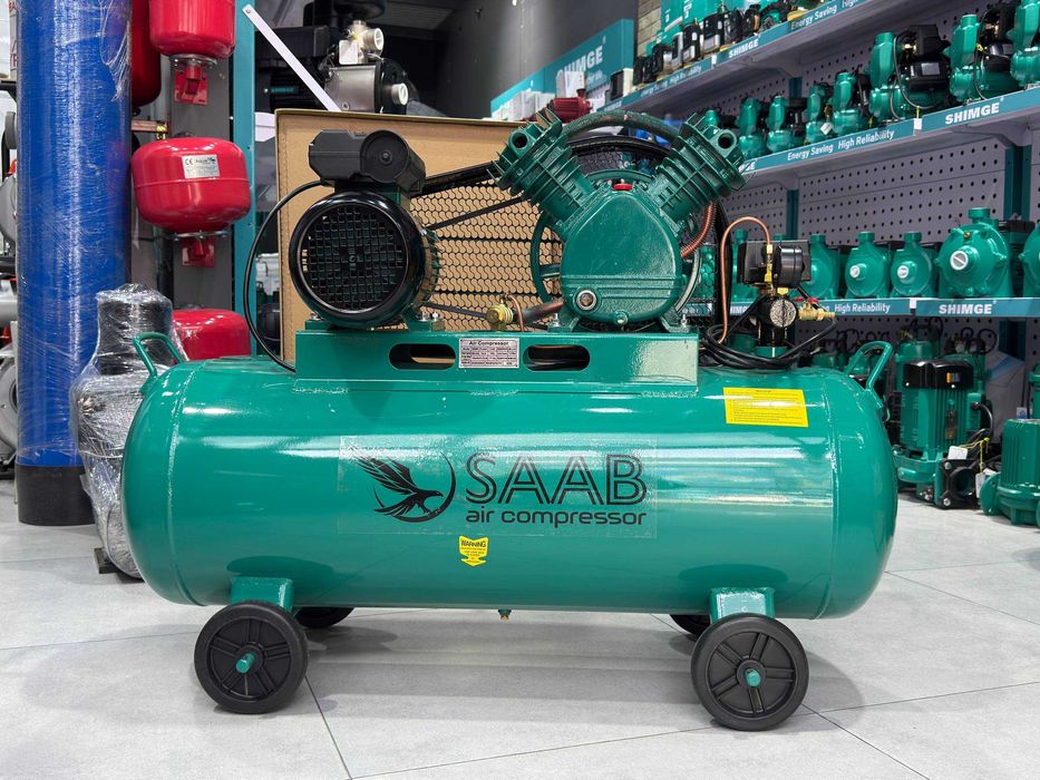 100 litr 10 bar поршневой воздушный компрессор SAAB havo kompressor