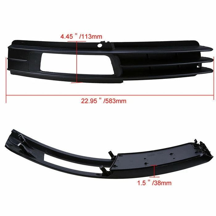 За Audi A6 C6 Sedan 2008-2011 Facelift Front Bumper Fog Light Grille
