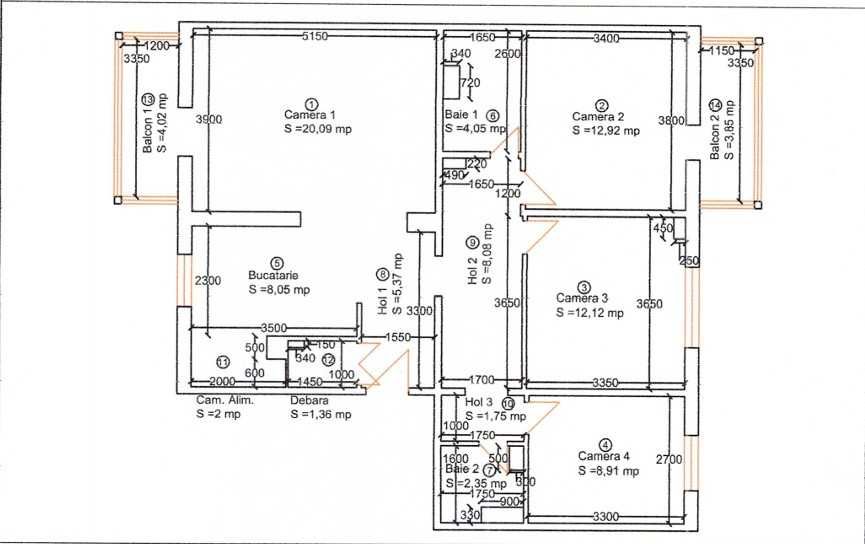 Proprietar - Decomandat 4 camere Shopping City