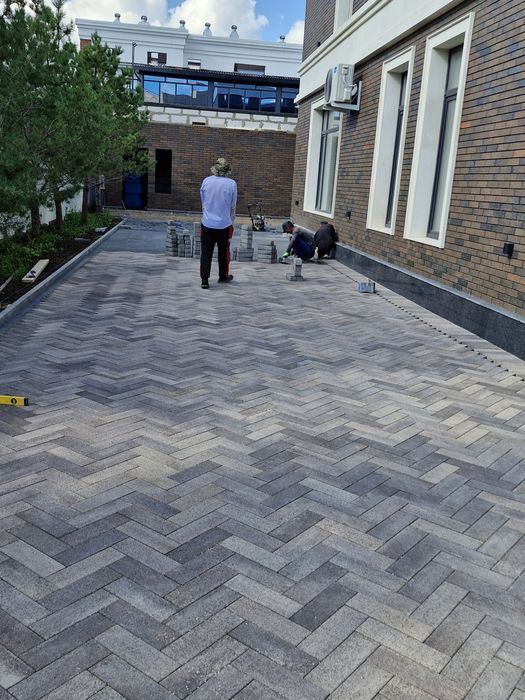 Укладка брусчатка