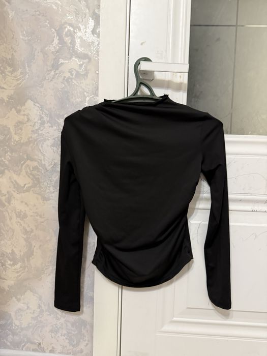 Женский спортивный лонгслив / Рашгард черный