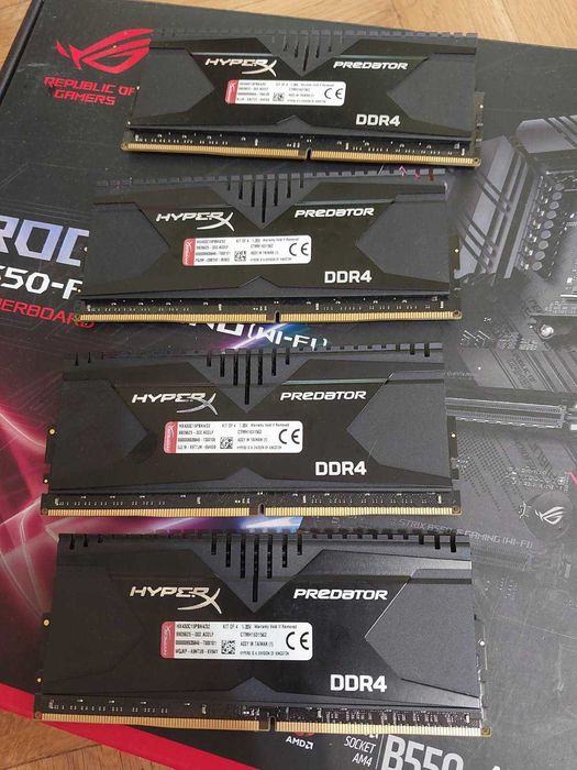 16GB 3000Mhz DDR4 - HyperX Predator, G.Skill Aegis