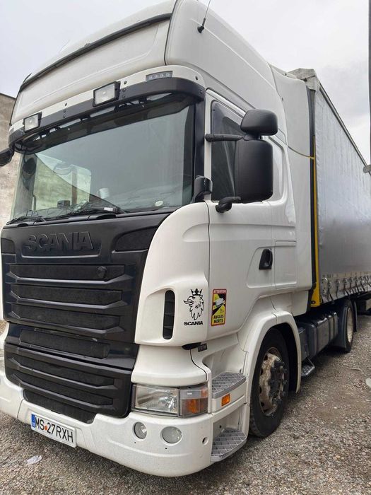 Vand/schimb Scania R420 Mega - 2012 / ansamblu cu semiremorca SCHMITZ