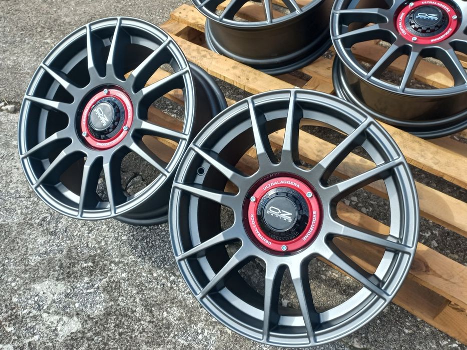 16"5х100 O.Z Матт Гънметал 7ж ет35 Audi A3 Golf4 Polo Tiago Toyota Subaru Чисто Нови.