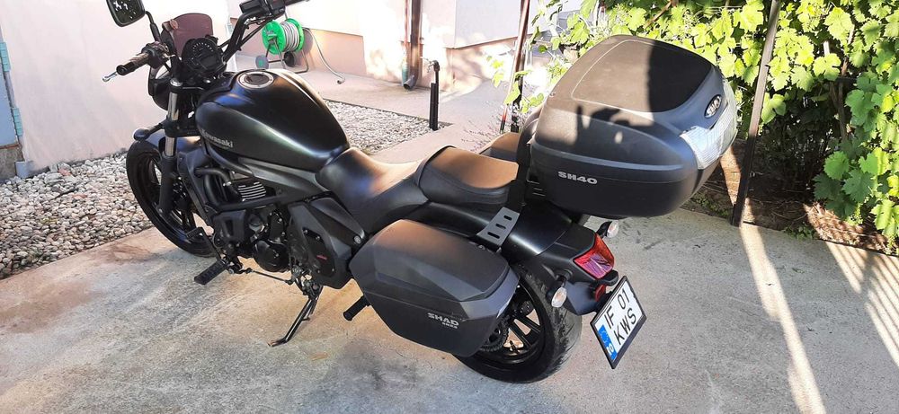 Kawasaki Vulcan S / Evacuare Miller / Top Case + Genti Laterale / Sissy Bar / Parbriz