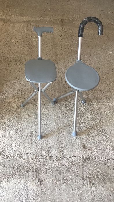 Baston cu 3 picioare cu sezut oval/ dreptunghiular