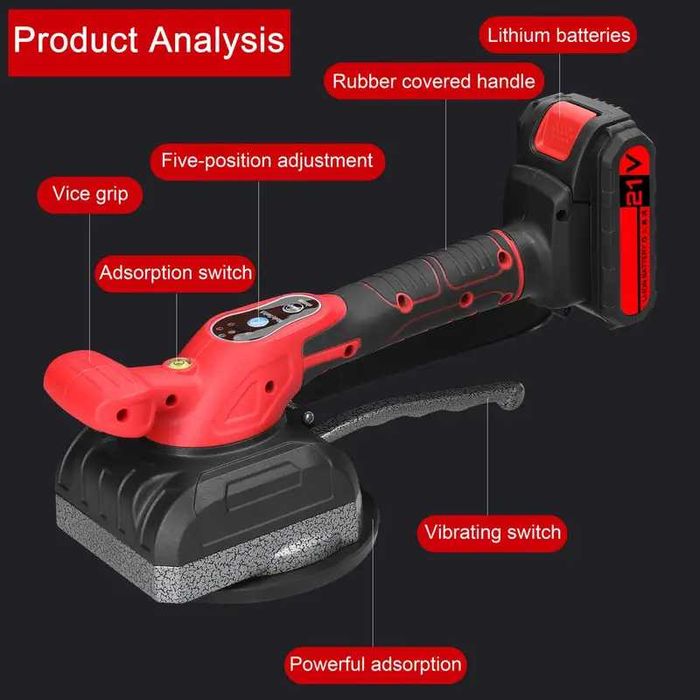 Masina cu ventuza cu vibrati pentru nivelarea placilor ceramice. Noua in ambalaj!