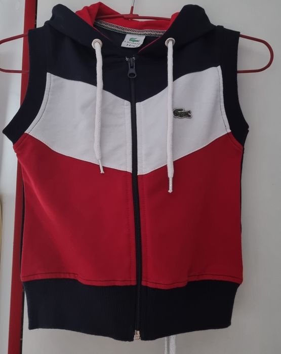 Trening copii lacoste bumbac negru