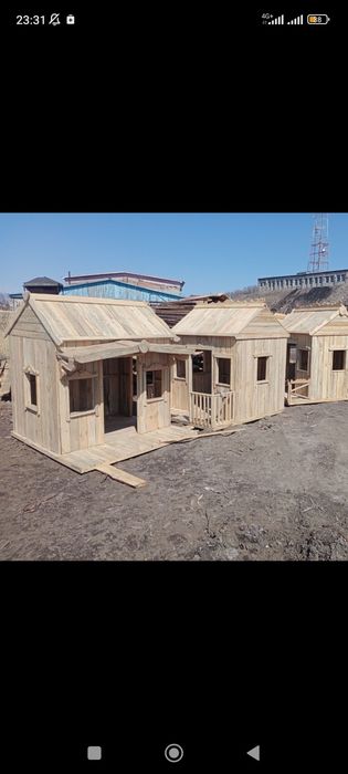 Детские домики из дерева