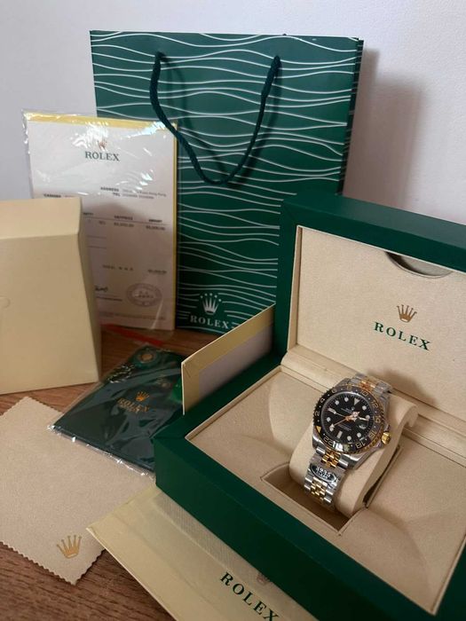 Ceas Rolex Oyster OMT Mater 2 Negru/Auriu | Design Elegant | Nou