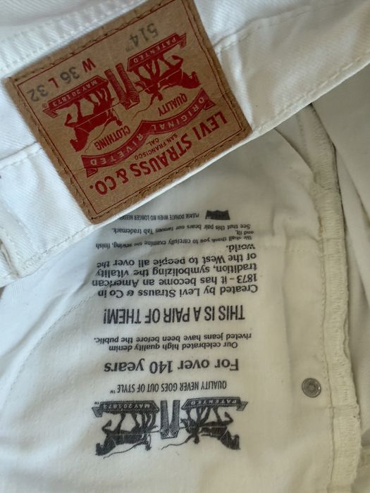 Blugi LEVIS 501 Alb Barbati | Marime 36 x 32 (Talie 100 cm)