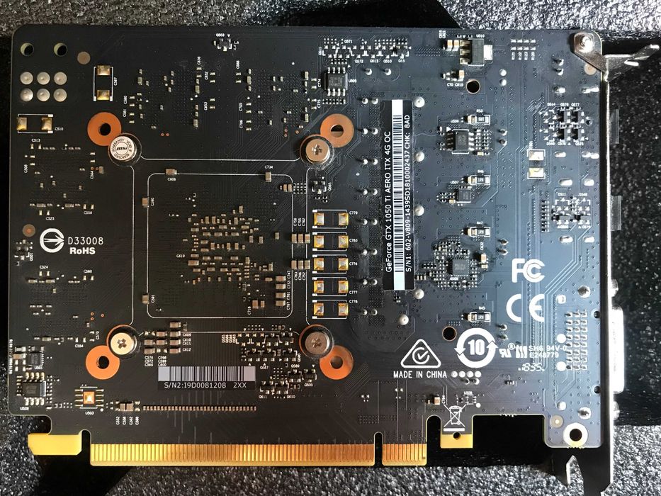 Видео карта MSI GeForce GTX 1050 Ti AERO ITX 4G OCV1
