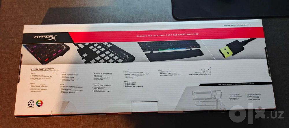 Механическая клавиатура HyperX Alloy MKW100 (TTC Red, RU Layout)