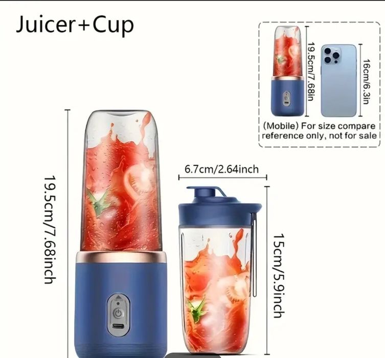 Електрически блендер /син/