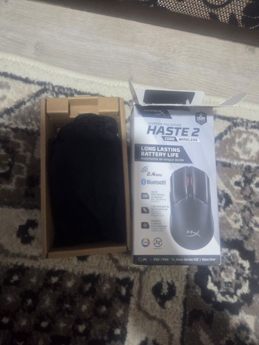 Mouse gaming hyperx pulsefire haste2 core wireless cu gripuri