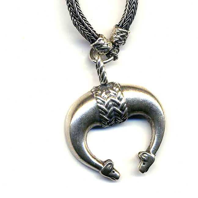 Lanț argint 925 bărbați + pandantiv - Model deosebit