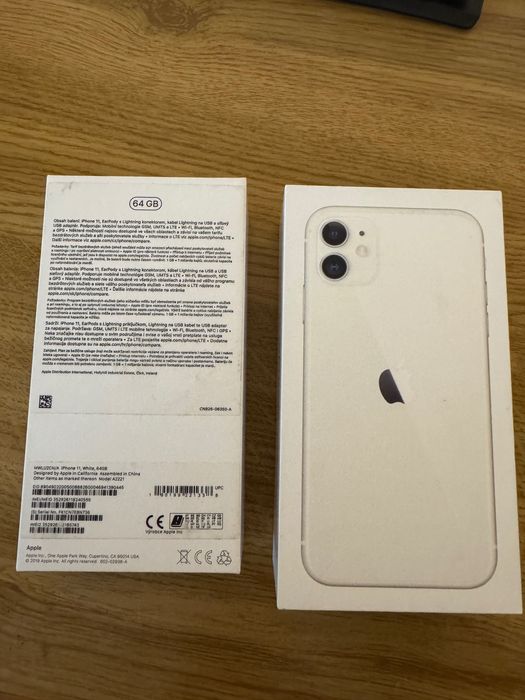 Cutie iphone 11 alb, 64 gb stare intacta