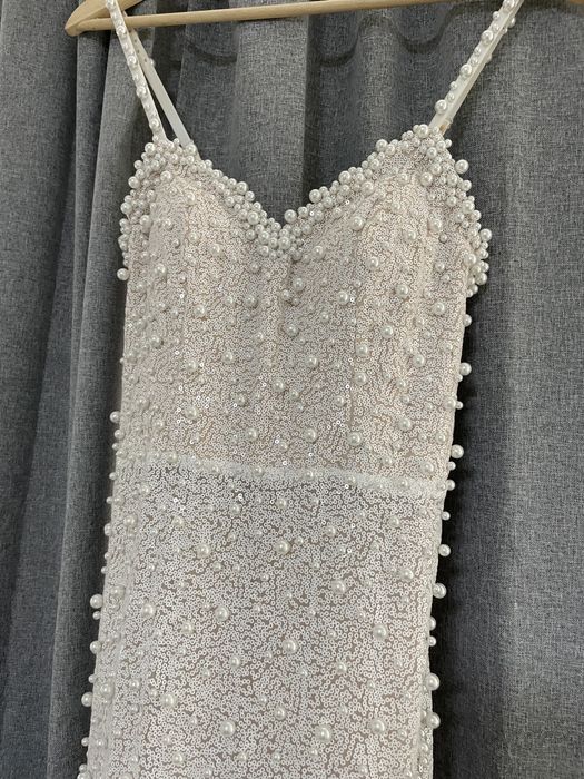 Сватбена Булчинска рокля с було + чанта и обувки