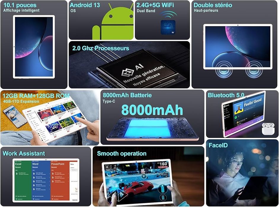 “JUSYEA” J10 Gold - 12GB RAM и 128GB ROM