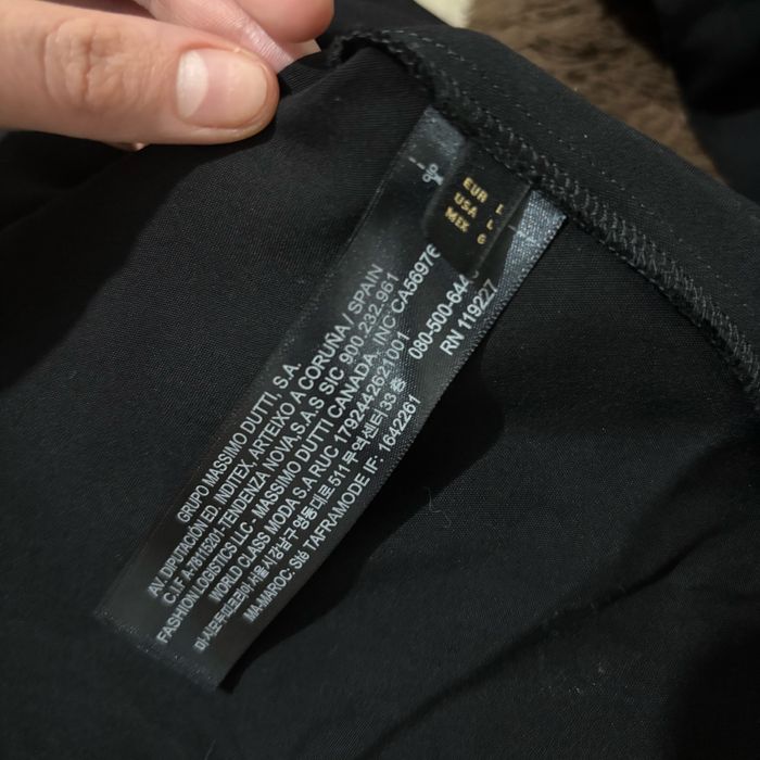 Черное платье макси Massimo Dutti