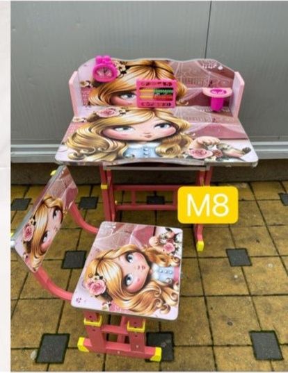 Birou copii pentru fete si baieti reglabile pe inaltimea copilului