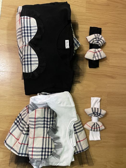 Комплект пола и блузка за майка и дъщеря 98-104/М-Л