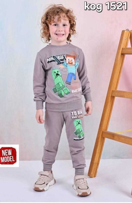 Нови Детски комплект за момче Спайдермен и Майнкрафт