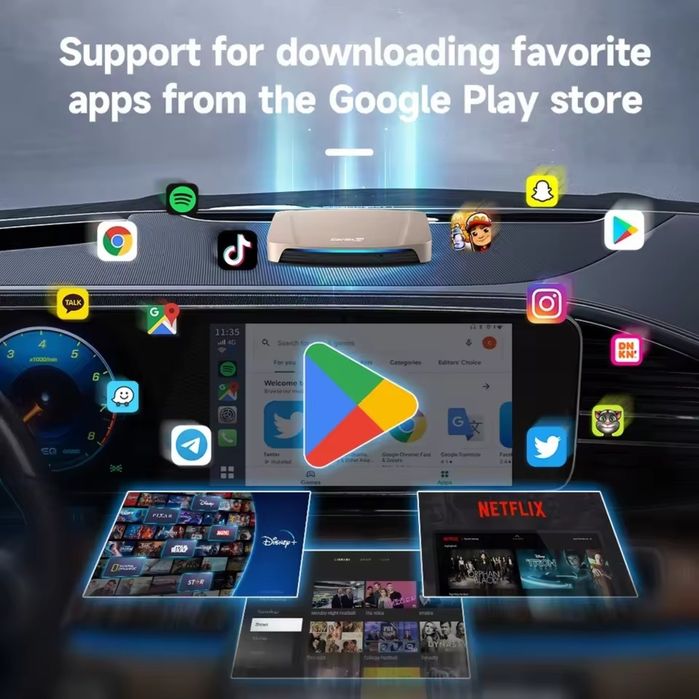 CarlinKit Tbox Ultra, Android 15, CarPlay, Android Auto, Ai Box, Video