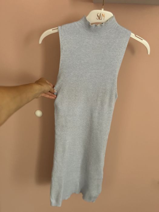 Рокля  Bershka в бебешко синьо