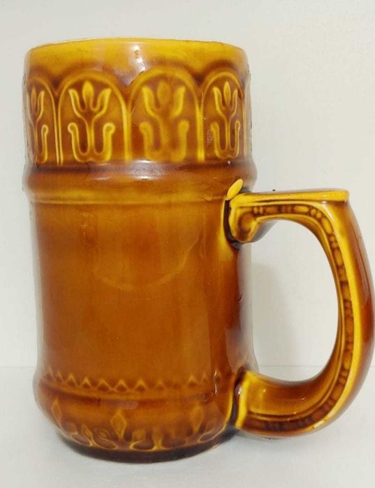 Căni ceramică, decor rustic