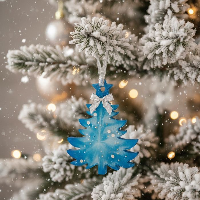 Ёлочные игрушки из эпоксидной смолы