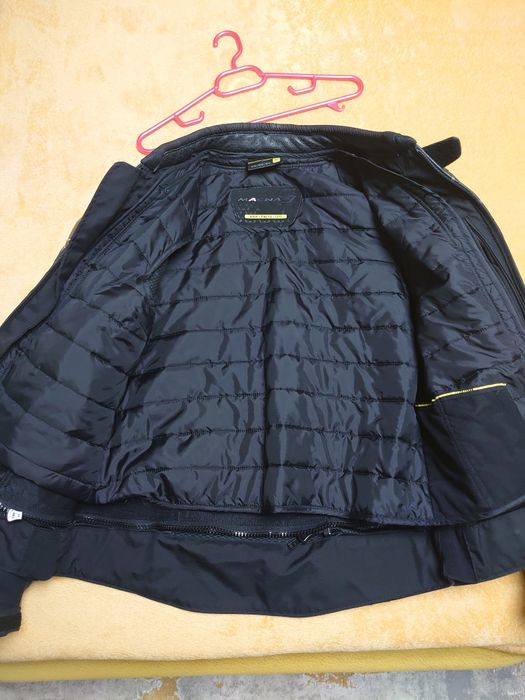 Geaca moto Macna XL (real M) piele, protectii